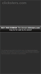 Mobile Screenshot of clicksters.com