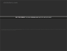 Tablet Screenshot of clicksters.com